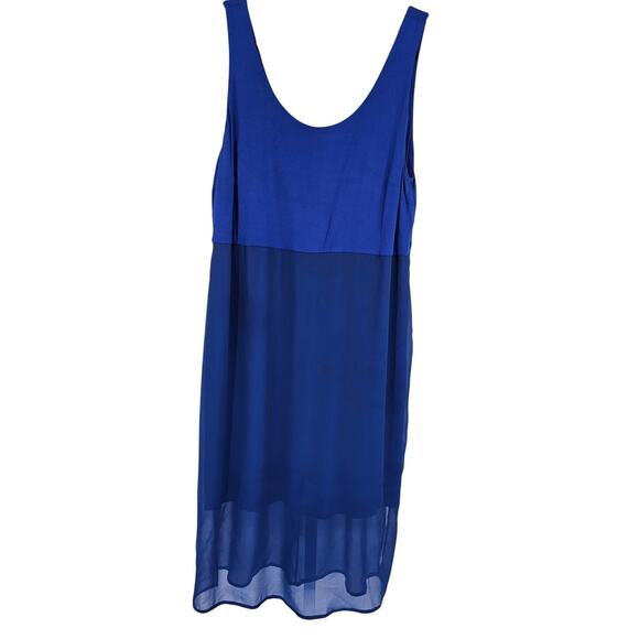 Apt 9 Womens Sz 0X Midi Length Sleeveless Formal Dress Royal Blue Color - Picture 1 of 4